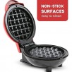 4.5-inch Elite Gourmet EWM015R# Electric Nonstick  Mini Waffle Maker