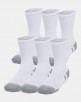 6-Pk Under Armour UA Unisex Performance Tech Crew Socks