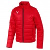 PUMA Liga Padded Full Zip Jacket Youth Boys Casual Athletic Outerwear 655625 (Puma Red)