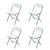 4-Pack Mainstays Resin Folding Chair (White or Black)