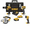 DeWALT 20-Volt MAX Lithium-Ion Cordless 4-Tool Combo Kit (DCKTS425D1M1)