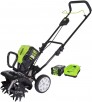 Greenworks - 10 " 80 Volt Cultivator/Tiller (2Ah Battery & Charger included) - Black
