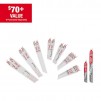 16-PC Milwaukee SAWZALL Metal Cutting Bi-Metal Reciprocating Saw Blade Set with 2 Carbide