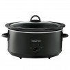6-Qt Gourmia Slow Cooker w/ 3 Heat Settings + Keep Warm (Black or White)