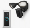 Ring Floodlight Cam Pro + Ring Wired Doorbell Pro Smart WiFi Video Doorbell  (Black or White)