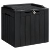 31-Gallon  Homall Outdoor Deck Box In Resin with Seat: Black $24.59, Brown or Gray $26.59