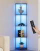 65" Corner Shelf w/ Remote RGBCW  (Black)