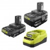 RYOBI ONE 18V Lithium-Ion Starter Kit with 2.0 Ah Battery, 4.0 Ah Battery, and Charger
