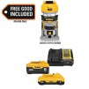 DEWAL 20V MAX XR Lithium-Ion Brushless Fixed Base Compact Router w/ 20V MAX 5.0 Ah & 2.0 Ah Batteries and Charger