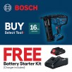 Bosch 18V Brushless 2-1/2-in 16 -Gauge Cordless Finish Nailer + 4.0 Ah Battery w/ Charger