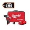 Milwaukee M12 FUEL 12-Volt Lithium-Ion Brushless Cordless 1/2 in. Hammer Drill Kit with 2.0Ah Battery and Charger
