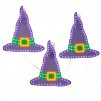 3-Pack 10-Inch Home Accents Holiday Halloween Classics Twinkling LED Witch Hats