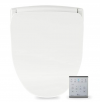 BioBidet Slim TWO Bidet Smart Toilet Seat with Night Light and Stainless Nozzle (Round)