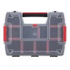 Craftsman 8.5 in. W X 2.5 in. H X 11.5 in. D Storage Organizer (Plastic, 10 Compartments, Black/Red)