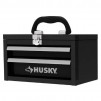 10 in. Husky Black Metal Mini Portable Tool Box with 2 Drawers