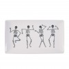 Way to Celebrate Halloween Ceramic Dancing Skeletons Tray
