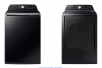 Samsung - 4.6 Cu. Ft. High-Efficiency Smart Top Load Wash + 7.4 Cu. Ft. Smart Gas Dryer with Sensor Dry - Black