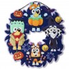 Ruz 15"  Bluey Halloween Wreath - Door/Wall Decoration, Multicolor