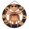 15" Open Road The Nightmare Before Christmas Embossed Metal Halloween Wreath (Jack Skellington with Pumpkins)