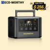 ECO-WORTHY 1200W 1024Wh Portable Power Station Solar Generator for Camping Trip