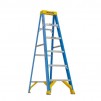 6-Ft  Werner Fiberglass Step Ladder (10 ft. Reach Height) with 250 lb. Load Capacity