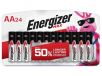 24-Pk Energizer MAX Alkaline Batteries: 24-Count AA $9.99, 24-Count AAA $8.99