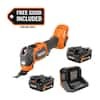 RIDGID 18V MAX Output Starter Kit with (2) 4.0 Ah MAX Output Batteries and Charger with FREE 18V Brushless Multi-Tool