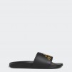 adidas men Adilette Comfort Slides (Core Black / Gold Metallic / Core Black)