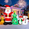 6ft  Firstness Christmas Inflatable with LED Lights (Santa, Snowman, Tree, Penguin, Dog)
