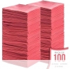 100-Pack 14x12-Inch Simpli-Magic Premium Shop Towels (Red or White)