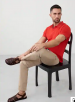 Banana Republic Cotton Pique Polo (Color Tomato Paste)