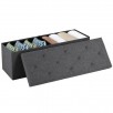 43-Inch EDX Multi-Functional Folding Storage Ottoman Bench (Grey)