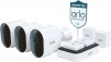 Arlo - Pro 5S 2K 3 Camera Indoor/Outdoor Wireless Spotlight Security Camera Bundle - White
