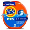 76-Count Tide PODS Liquid Laundry Detergent Pacs, Original Scent