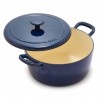 5.5-Qt  Bobby Flay Cast Enamel Dutch Oven (Oxford Blue)