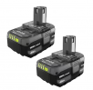 2-Pack RYOBI ONE+ 18V Lithium-Ion 4.0 Ah Battery