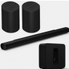 Sonos: Arc Ultra Soundbar + Sub 4 + 2x Era 100 BT Speakers (Black or White)