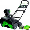 Greenworks - 80V 20" Cordless Brushless Snow Blower with 4.0 Ah Battery and Rapid Charger - Green