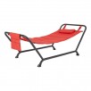 Mainstays Belden Park Polyester Hammock with Stand and Pillow (Red)