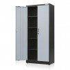 71"  WORKPRO Metal Garage Cabinet w/ Locking Doors & Adjustable 5-Shelf, 5-Drawers (Grey/Black)