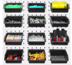 Pegboard Hooks Bins with Hooks Assortment Organization (4.1"X3.9"X1.8")
