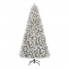 6.5-Ft Home Accents Holiday Festive Mixed Pine Flocked LED Pre-Lit Artificial Christmas Tree T11