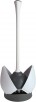 Clorox Toilet Plunger with Hideaway Holder Caddy, 6.5x19.5-Inch, White