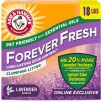 Arm & Hammer Forever Fresh Clumping Cat Litter Lavender,MultiCat 18lb W/ 20% More Lavender Freshness