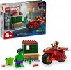 68-Piece  LEGO Marvel Iron Man with Bike and The Hulk Building Set - 76287