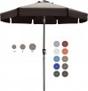10-Ft ABCCANOPY Scalloped Patio Umbrella (Brown)