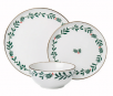 12-Pc Holiday Time Ceramic Dinnerware Set, Holly Pattern