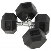 BalanceFrom Rubber Encased Hex Dumbbells (Black): 50-Lbs Pair $75, 35-Lbs Pair $39.99, 70-Lb Single $35 & More