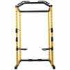 BalanceFrom PC-1 Series 1000lb Capacity Multi-Function Adjustable Power Cage (B. Power Cage, Yellow)