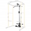 BalanceFrom PC-1 Series Power Cage w/ Lat Pull-down & Cable Crossover Attachment